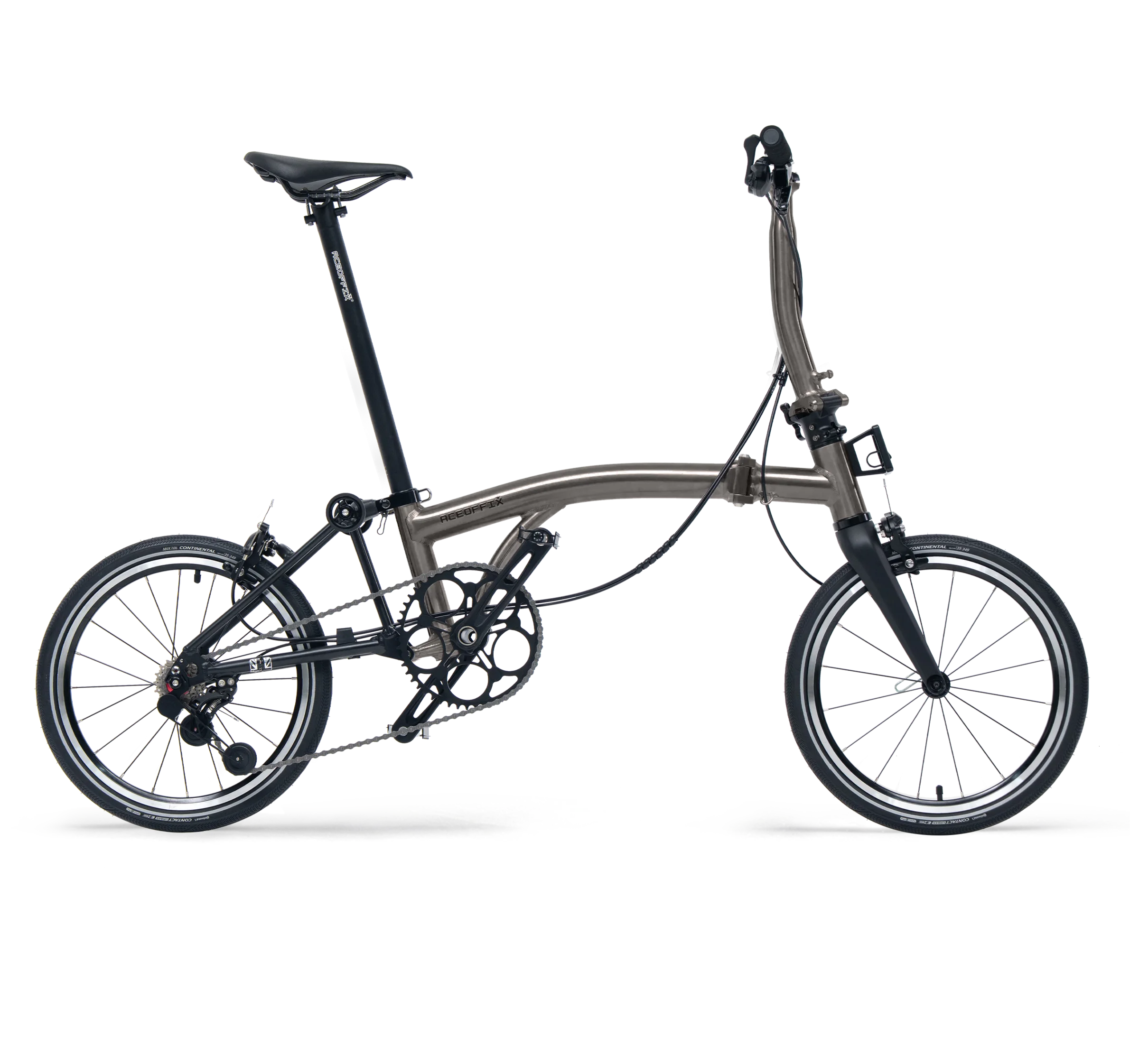 武钢灰 ACEOFFIX C5 折叠自行车